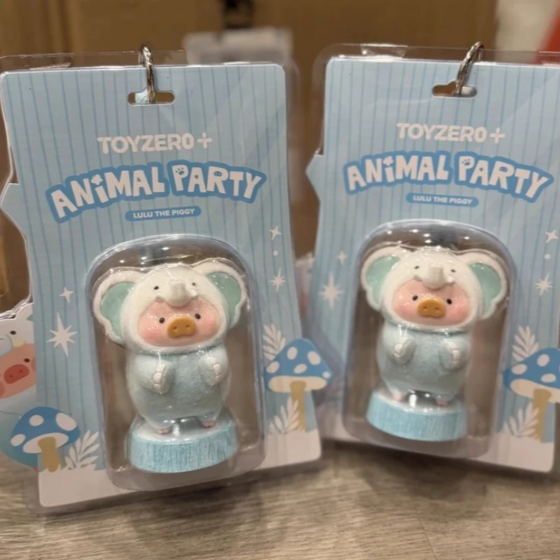 

Original Hot Limited Edition Canned Pig Lulu Animal Party Hang Card Snow Mountain Elephant Figurine Model Trendy Toy Ornament