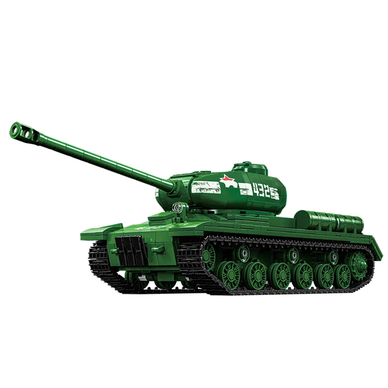 

12GO 97006 Вторая мировая война советская модель тяжелого танка IS-2 1402 шт. набор строительных блоков военная модель DIY игрушки для рождественских подарков