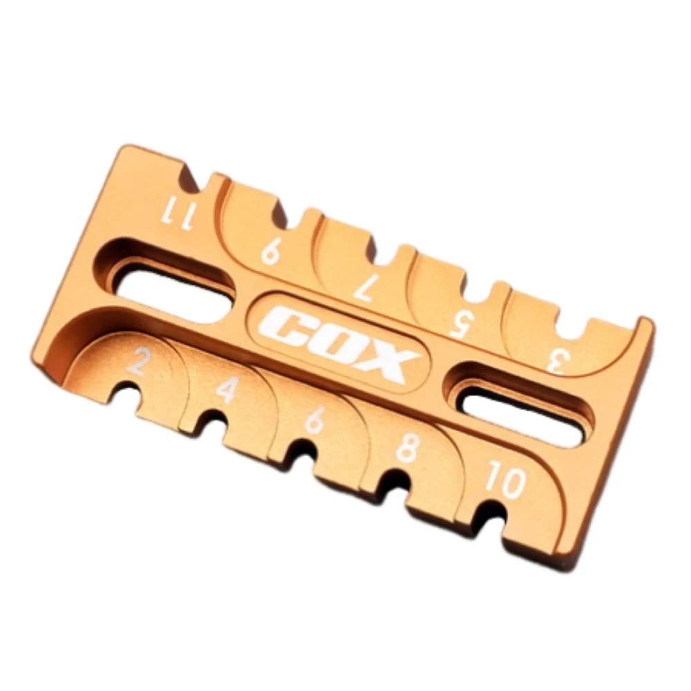 RC-COX Alu. 6061 Suspension Rebound Gauge Multi Tool (Orange) CAC-003-O