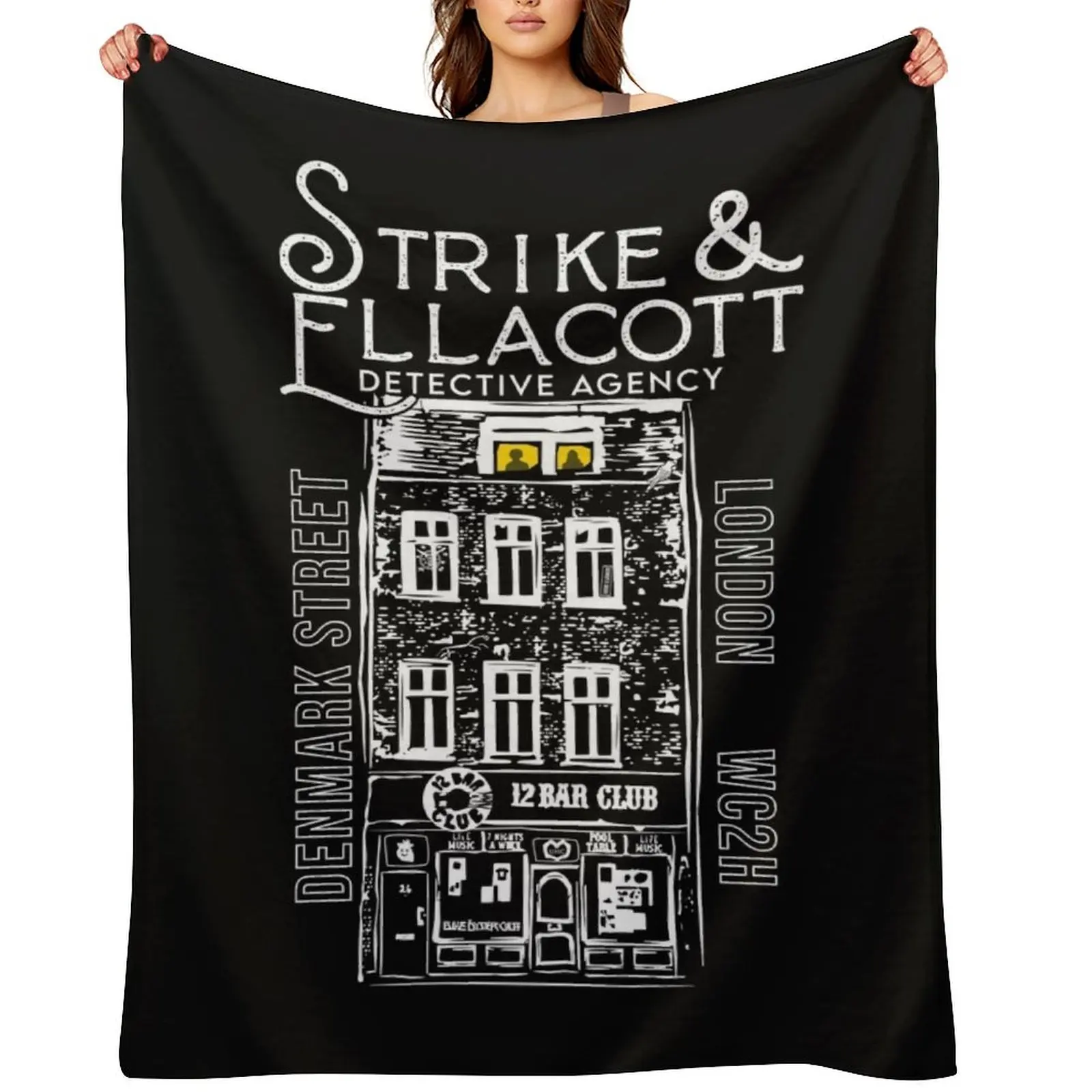

Cormoran Strike and Robin Ellacott Throw Blanket Polar Warm Decorative Throw Moving Blankets