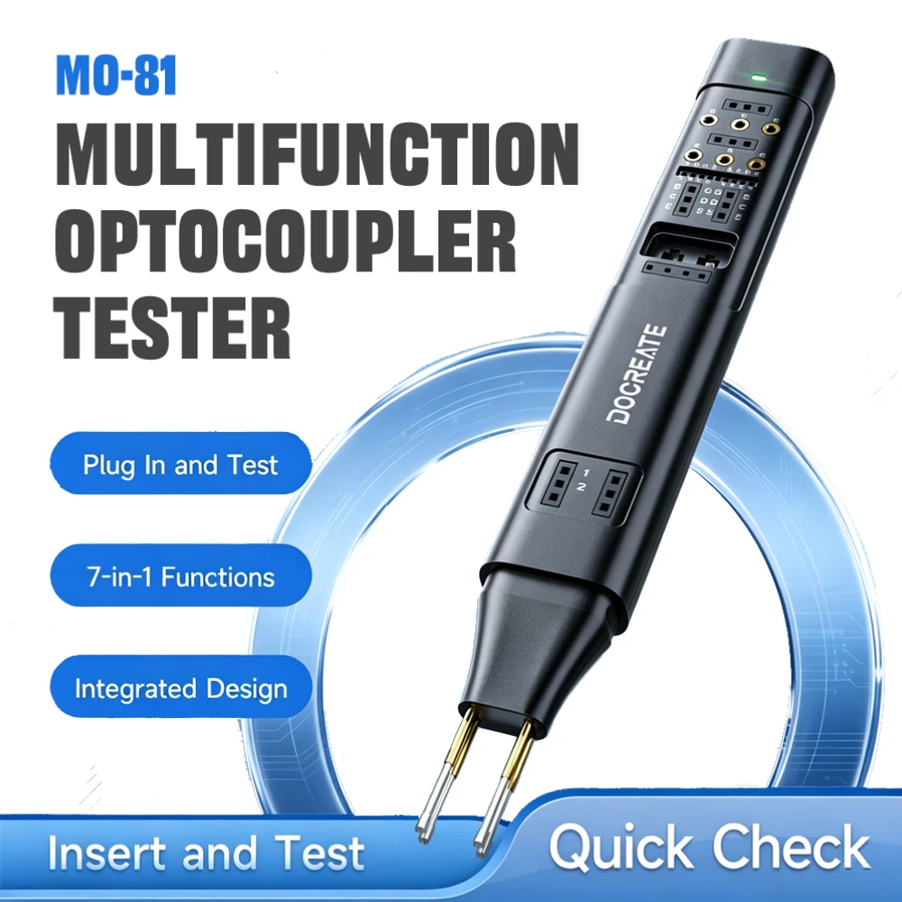 MO-81 Optocoupler Tester 7 In 1 Component Checker For IGBT SCR MOSFET Transistor TL431 NPN PNP NMOS PMOS Repair