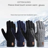 Cotton Winter Gloves Waterproof Windproof Sensitive Touch Touchscreen Gloves Winter Warm Zipper Fleecing Mittens