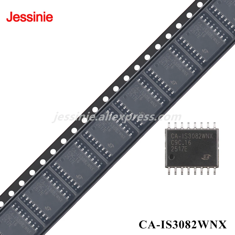 10pcs/1pc CA-IS3082WNX SOIC-16 5kVRMS Isolated Full-Duplex/Half-Duplex RS-485 Transceiver Chip Original