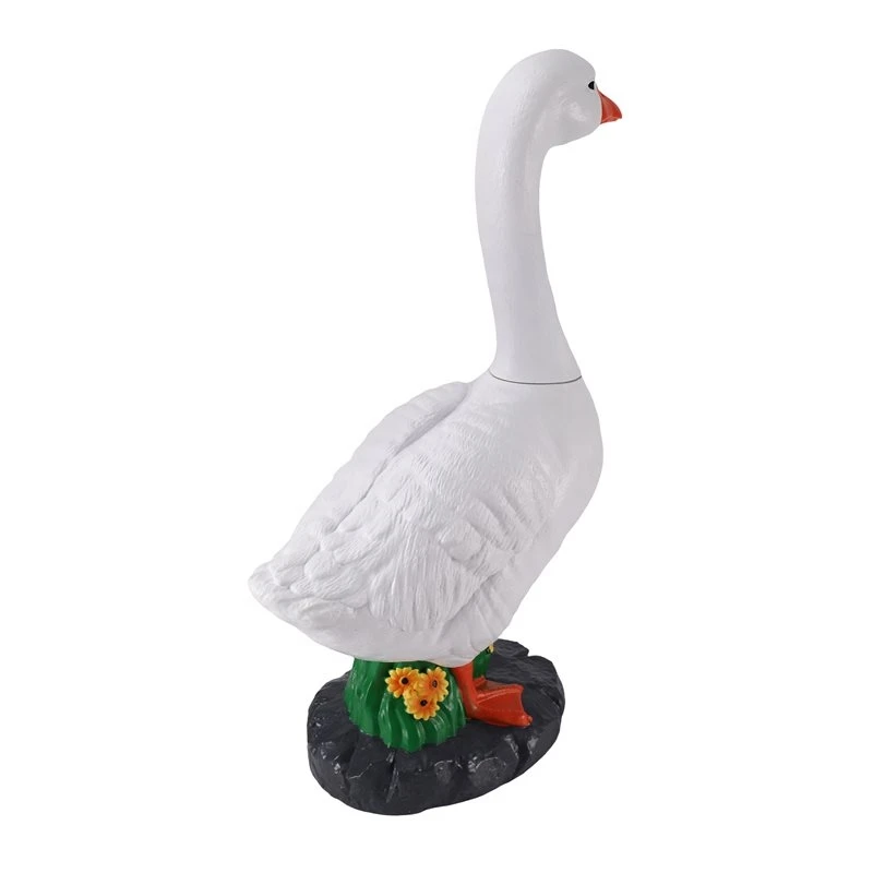 ABHU Goose Statue For Garden, 23 Inch Split Type Large Porch Realistic Goose Sculpture, Fits Goose Porch Duck Outfit Yard