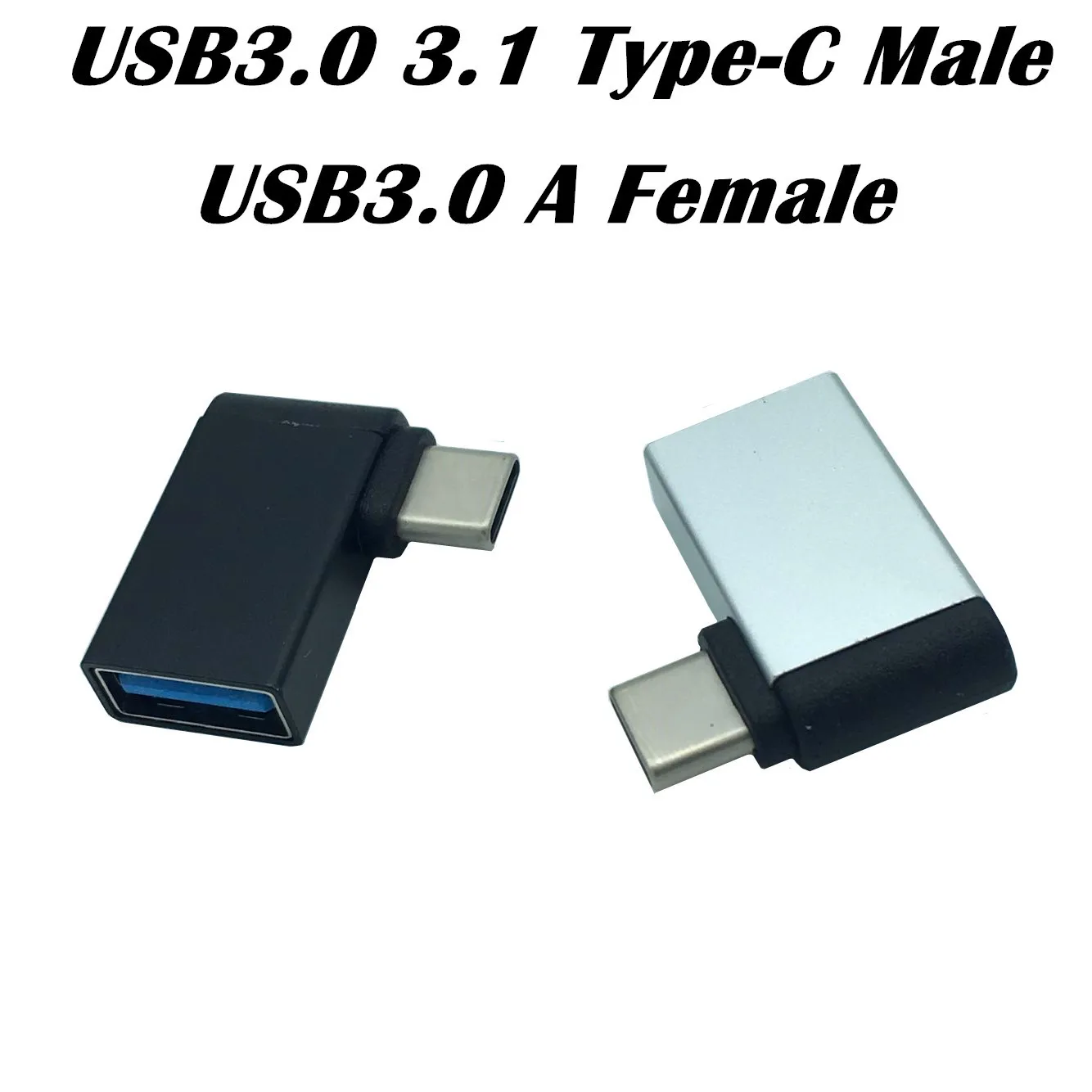 90 Degree Angle Type-C OTG Adapter USB Female To Type-C Male Joint USB 3.0 Female Data OTG Converter Adapter