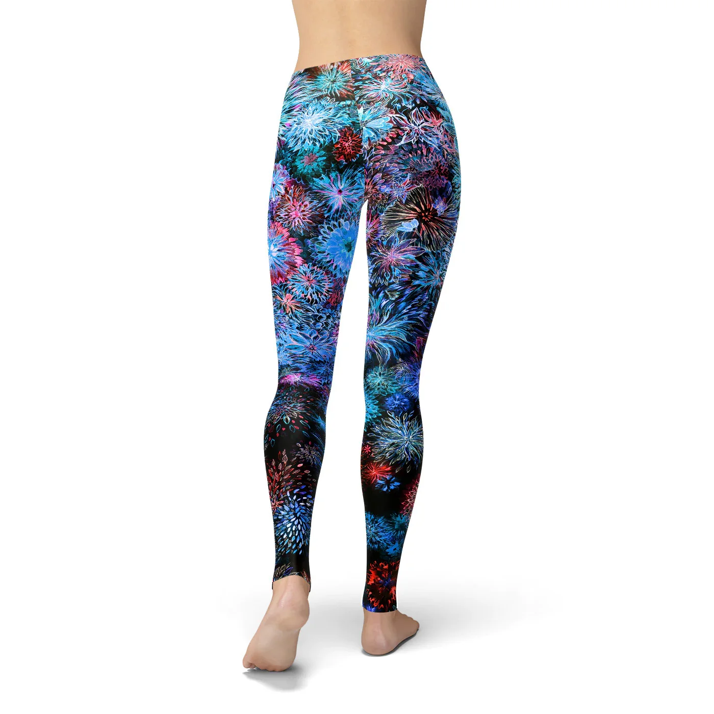 Spring and summer fashion new cool print travel work daily wear comfortable skin casual tight women\'s leggings thin basic pants