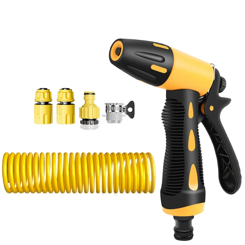 MOPHE-Household Sprinkler Car Wash Water High-Pressure Garden Balcony Expansion And Pressurization Hose Brush Car Washer