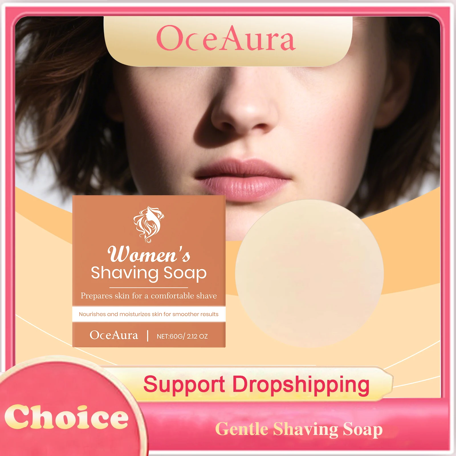 Women's Shaving Soap Moisturizing Smoothing Deep Cleansing Hair Removal Soothing Comfortable Brightening Refreshing Shaving Soap
