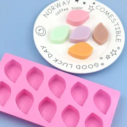 10-leaf silicone chocolate mold, handmade soap mold, DIY three-dimensional baking mold, easy to release the mold