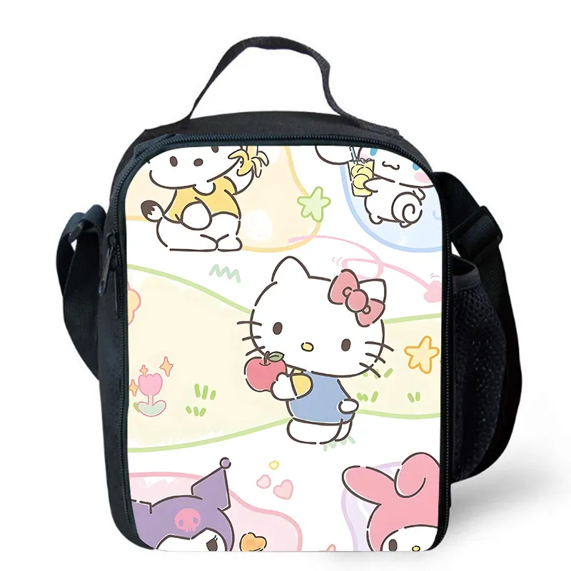 

Lunch bags for Child,Cartoon Sa-nr-io School Picnic Bags for Girls Boys,Large Kids Insulation Cooler Bags for Aged 4-10 years