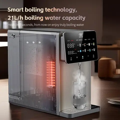 Hot Water Soda & Sparkling Water Dispenser Electric Faucet  Desktop Soda Maker Machine