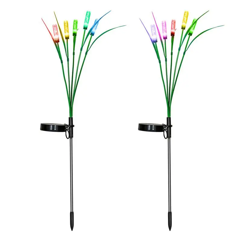 

Solar Garden Lights Decorative Yard Lights Waterproof Lawn Lighting Device Set Of 2 Outdoor Decor Lamp For Patio Yard Pathway