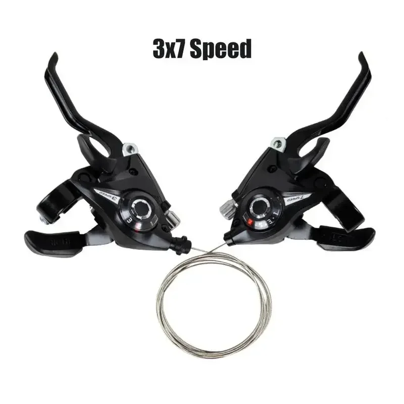 1Pairs EF51 One-piece Finger Pivot 21 Speed 24 MTB Brake Change One-piece Bike Shifter Brake Accessories Speed 3*7 3*8