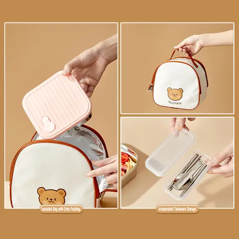 WORTHBUY 304 स्टेनलेस स्टील लंच बॉक्स ढक्कन के साथ पोर्टेबल फल सलाद खाद्य कंटेनर स्टैकेबल लीक प्रूफ बेंटो बॉक्स छात्रों के लिए 8 best sales सलाद कंटेनर - №8