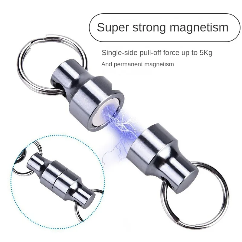 Super Strong Neodymium Fishing magnetTool Release Holder Fly Fishing Retractor Net Release Clip With Keychain Carabiner Pesca