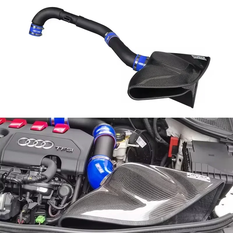 

Factory Price Wholesale High Flow Customized Auto Air Filter Carbon Fiber Cold Air Intake for Audi TT