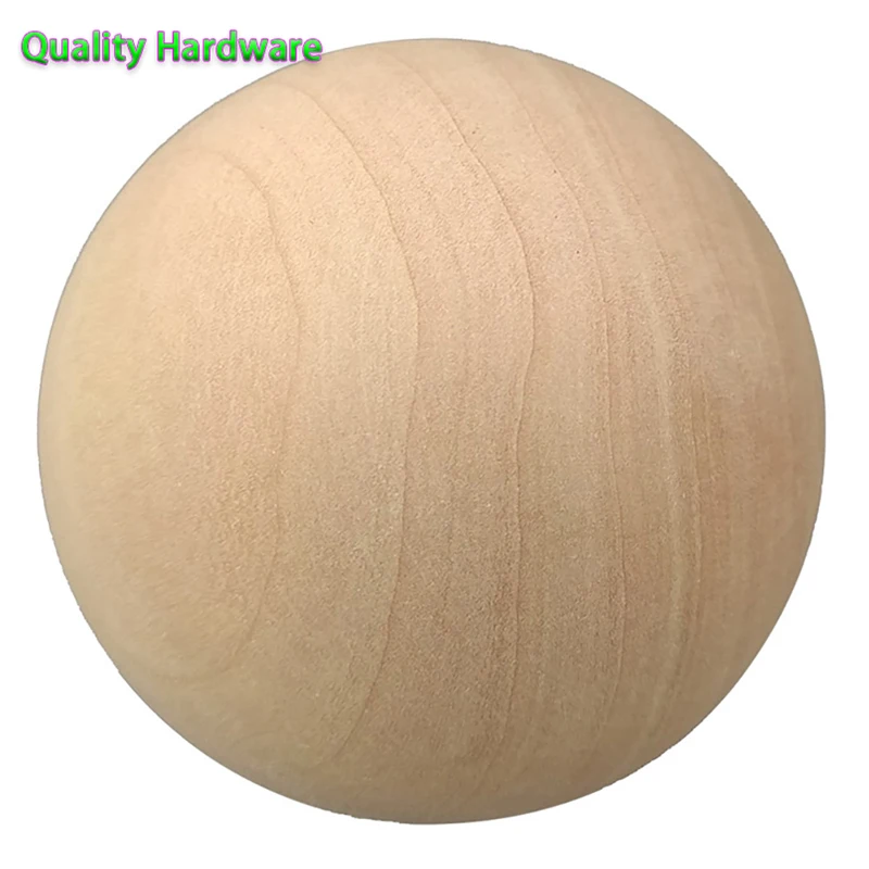 Natural Logs Non-porous Handmade Wooden Round Beads Diy Large Solid Wood Ball Toys 60/70/75/80/90/100mm Solid Wood Round Beads