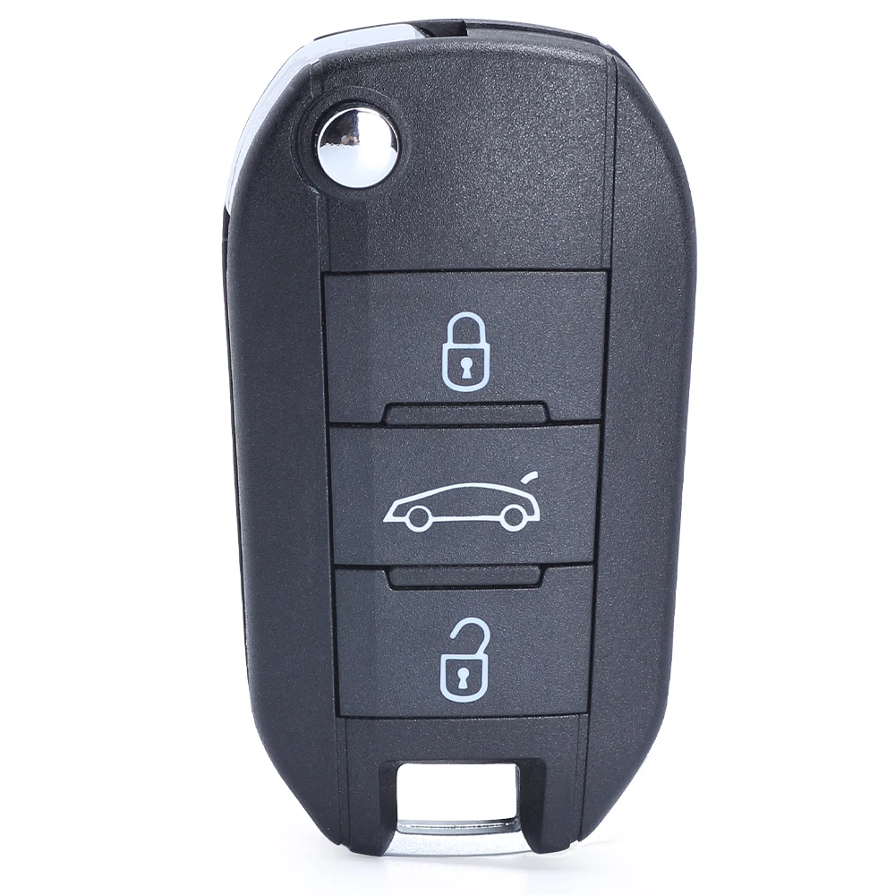 KEYECU 4A Chip HUF8435 P/N: 98 139 654 77 Für Peugeot 308 4008 Citroen C3 C5 C6 Klappbarer Fernbedienungs-Autoschlüssel 433MHz HU83 Klinge – Detail 3