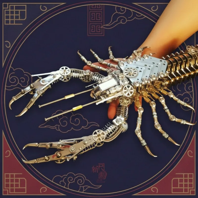 Metal Building Block Lobster Nose Pliers Mechanical Punk Style Difficult Puzzle