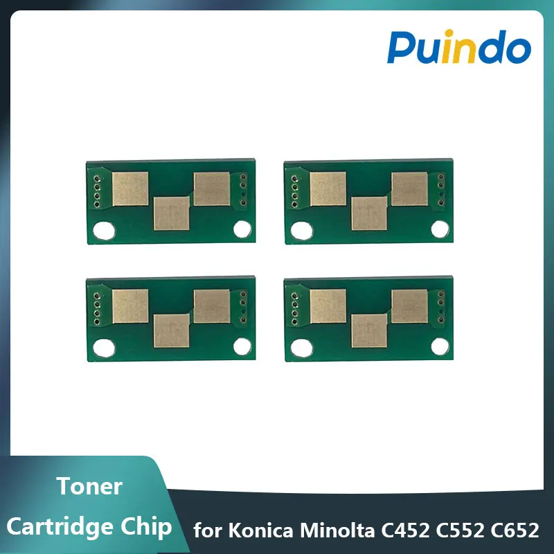 

4pcs TN613 TN711 Toner Cartridge Chip for Konica Minolta Bizhub C452 C552 C652 C654 C754