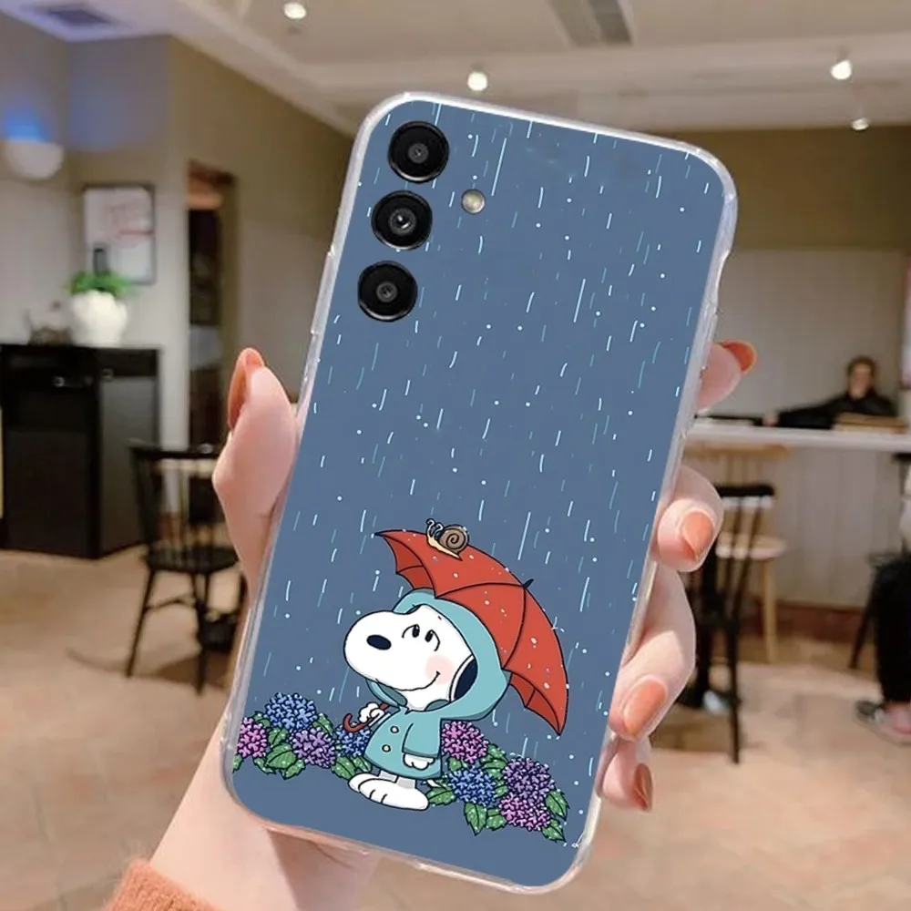 A-SnoopyS Phone Case For Samsung Galaxy A52 A12 A51 S21 Edge S22ULTRA S23 S20LITE Plus Ultra Black Cover