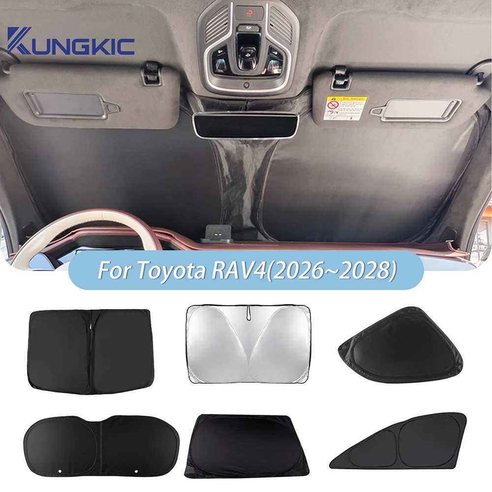 

For Toyota RAV4 2026 2027 Front Windshield Sunshade Cover Car Interior Accessory - UV Protection Front Window Sun Shade Visor