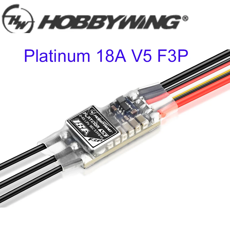 

Hobbywing Platinum 18A V5 F3P Brushless ESC 2603 2604 Brushless motor suitable for 120g-320g F3P electric Fixed Wing Aircraft