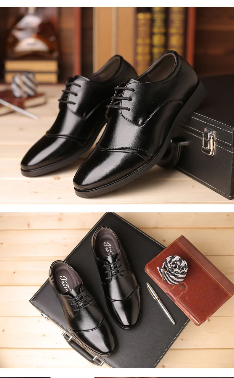 Formale Business-Oxford-Schuhe für Herren, klassische Leder-Kleiderschuhe für Hochzeit und Büro – Detail 20