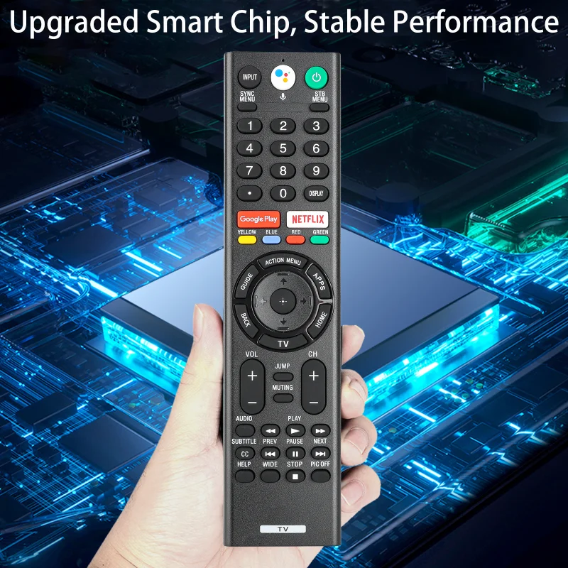 Control Remoto por Voz RMF-TX300U Compatible con Televisores Sony Smart LED 4K XBR-43X830C XBR-49X800C XBR-75X940C XBR-43X800D XBR-49X800D