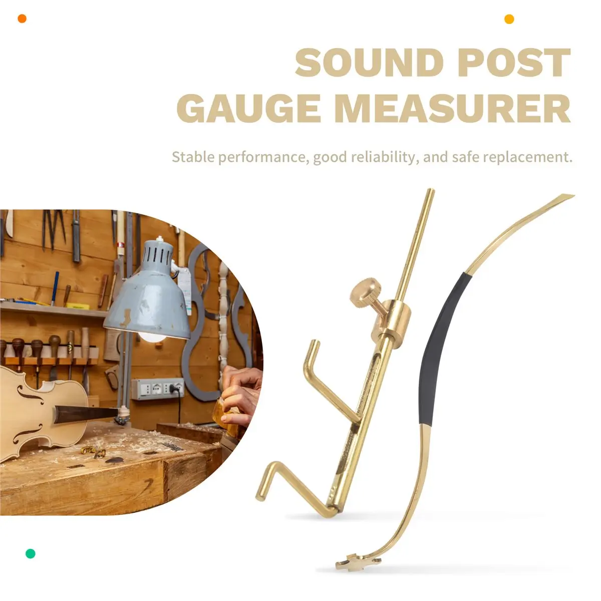 SDFC Brass Violin Luthier Tools Kit Violin Sound Post Set Sound Post Installation Tool,Violin Making Repair Tools