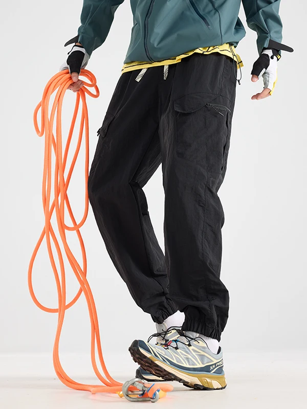 2026 New Outdoor Workwear Style Trousers for Couples with Multiple Pockets Casual Sports Windproof Pants Trendy Brand Nylon F...