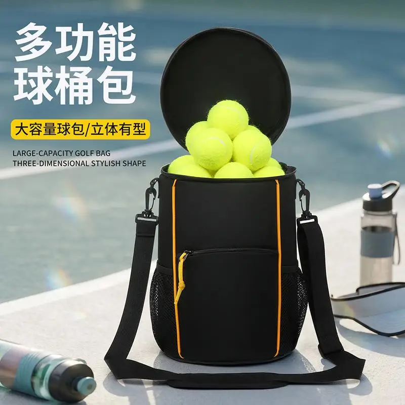 テニスボールバケットバッグ多機能防水耐久性スポーツ用品収納バッグ
