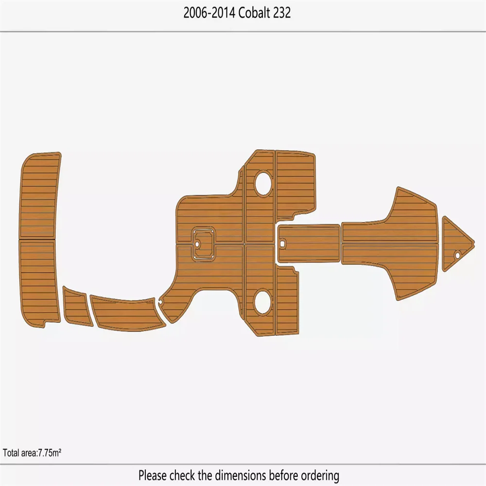 2006-2014 cobalt 232 Cockpit Swim platform bow 1/4