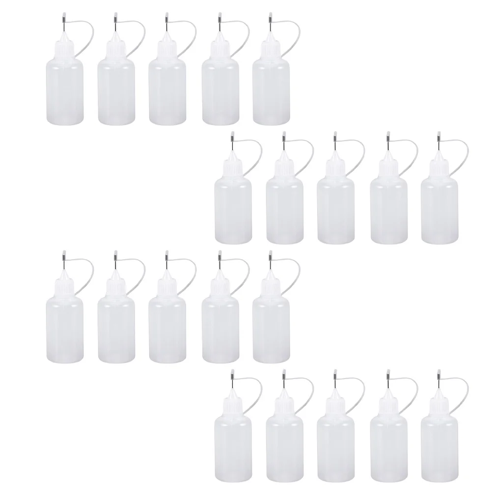 15 Pcs Oil Applicator Needle Bottle Precision Tip Applicators Squeeze Bottles Glue Dispenser