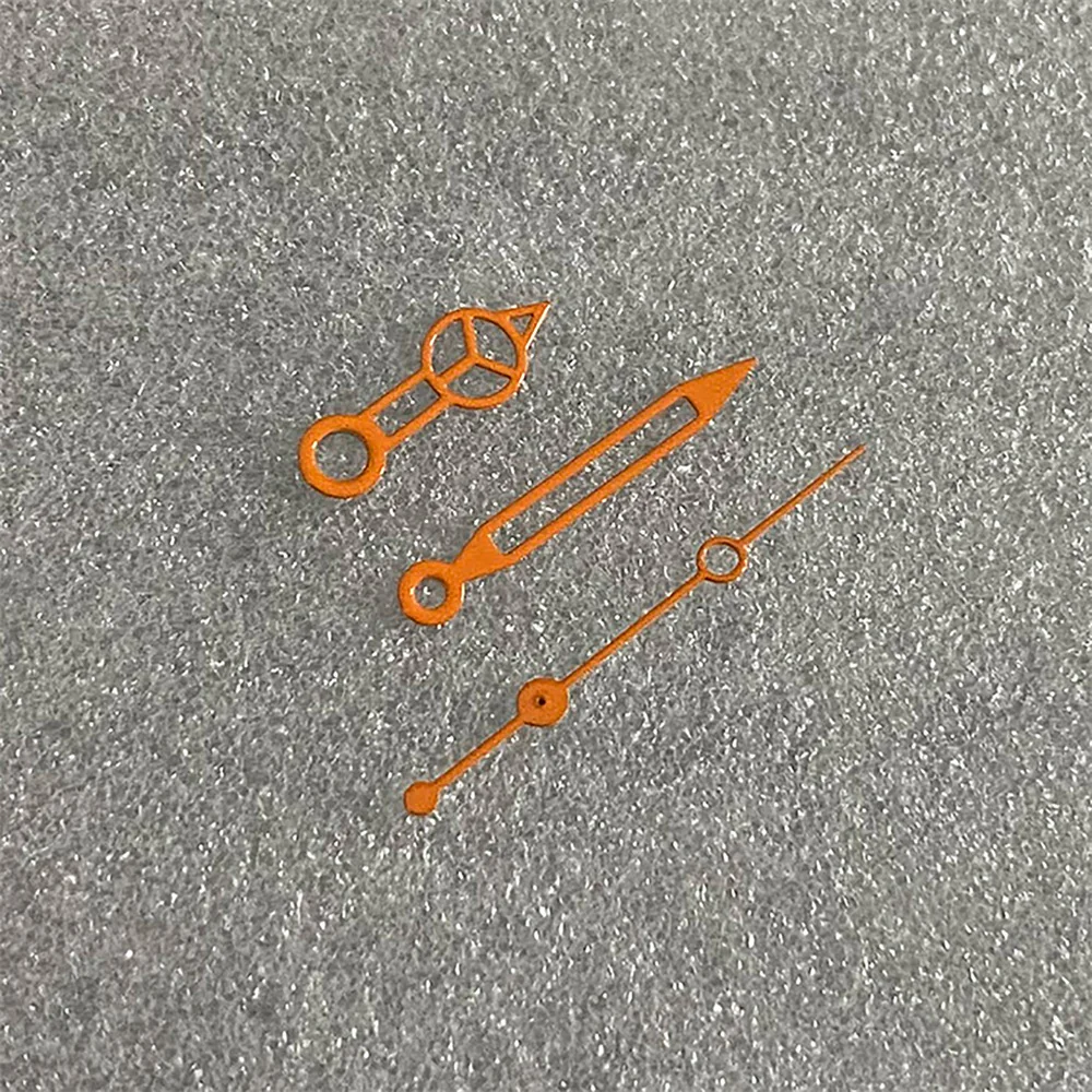 Manecillas de reloj No luminosas, agujas de 3 pines, punteros para movimiento NH35/36/4R/7S