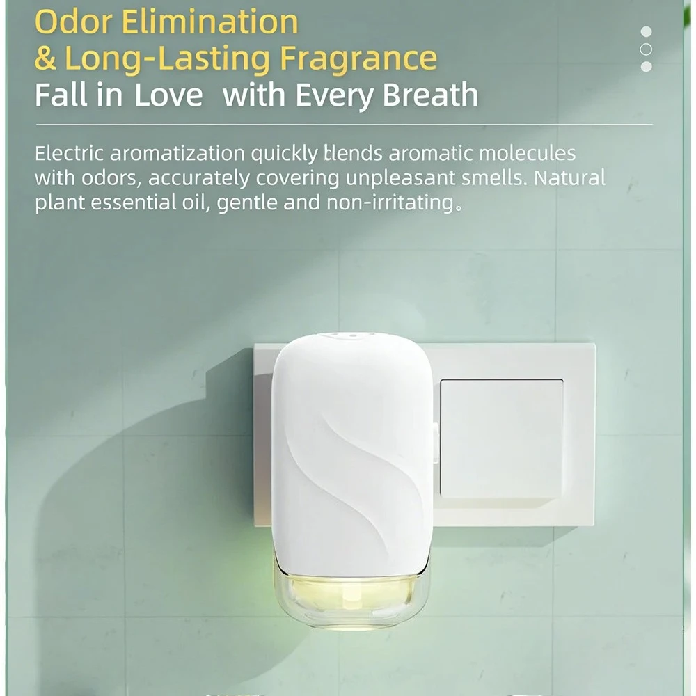Wall Mounted Essential Oil Aroma Diffuser Mini Plug in Fragrance Scent Machine Air Frensher Home Bedroom Room Toilet