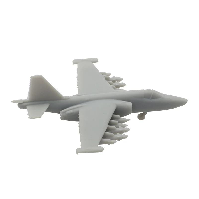 5PCS 1/2000 1/700 1/350 Scale Model Su-25 Frogfoot Attack Aircraft Resin Toys Attacker Aeroplane Length 6/21/42mm Attack Plane