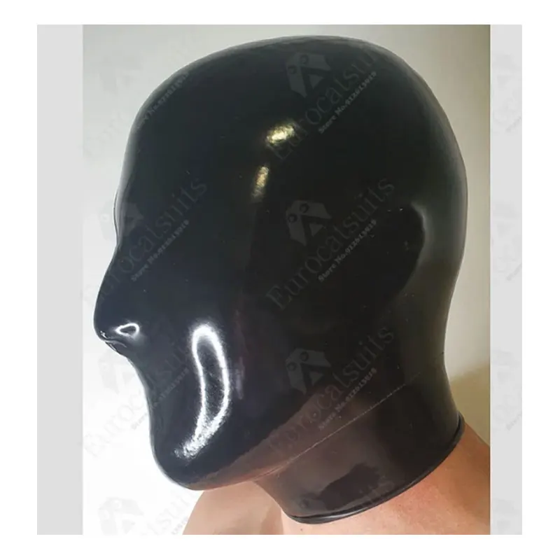 

One time molded latex hood seamless and seamless without splicing marks natural latex rubber fetishism mask multiple styles