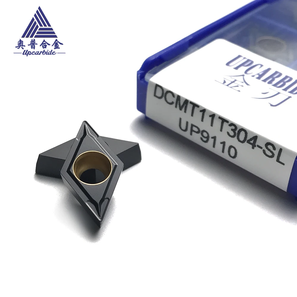 

10 шт./кор. твердосплавные вставки DCGT11T304-SL | Класс UP9110 для обработки чугуна