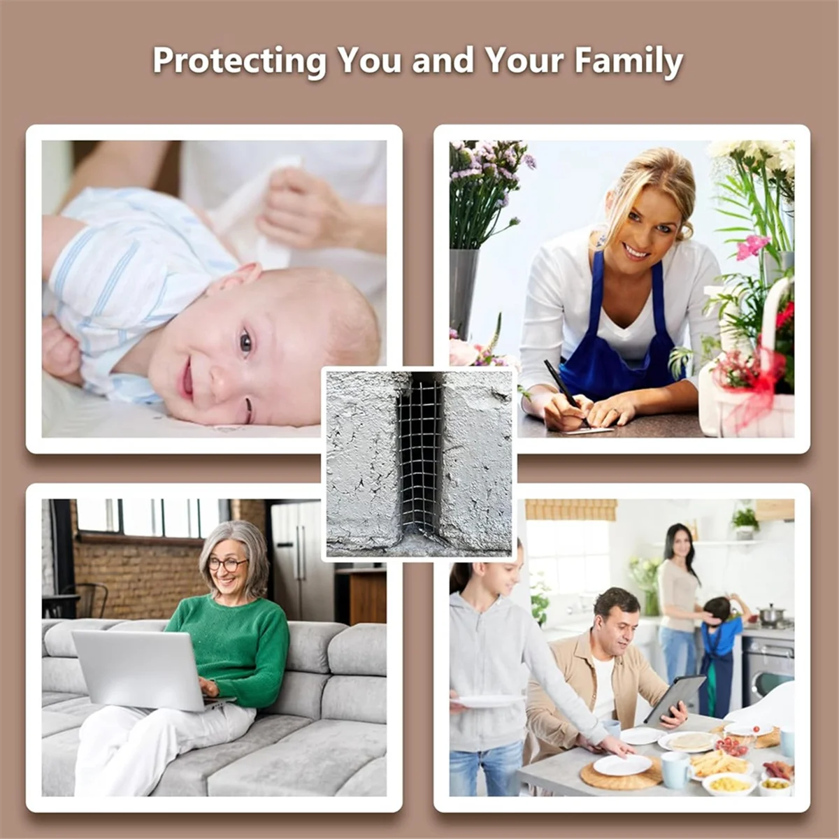 أغطية فتحات من الفولاذ المقاوم للصدأ A83Z لجدران الطوب، سهلة التركيب، 100 قطعة #2