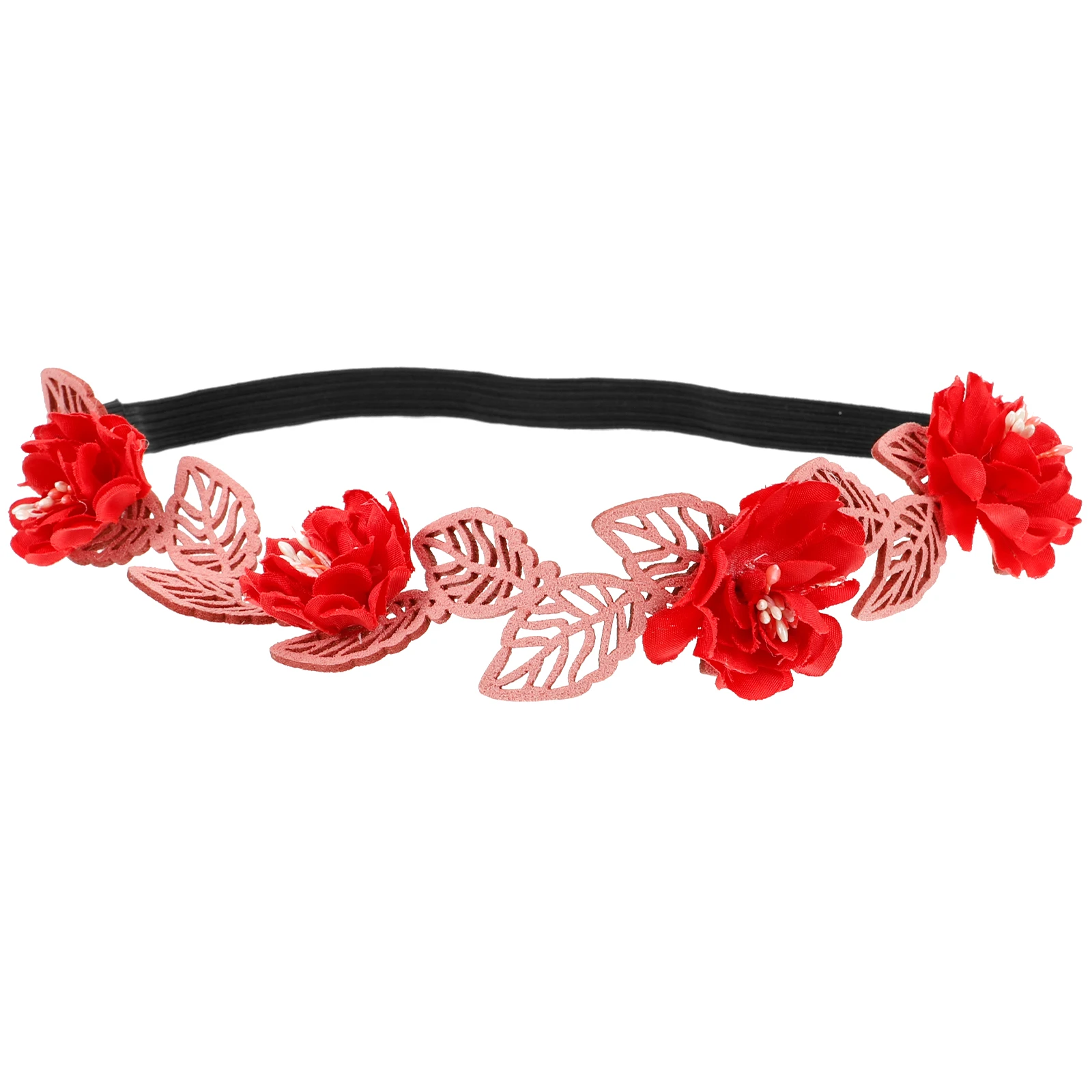 

Simulated Flower Headband Pink Grass Leaf Womens Daisy Hairband Valentine Party Accessories Comfortable Secure Cartoon Wreath