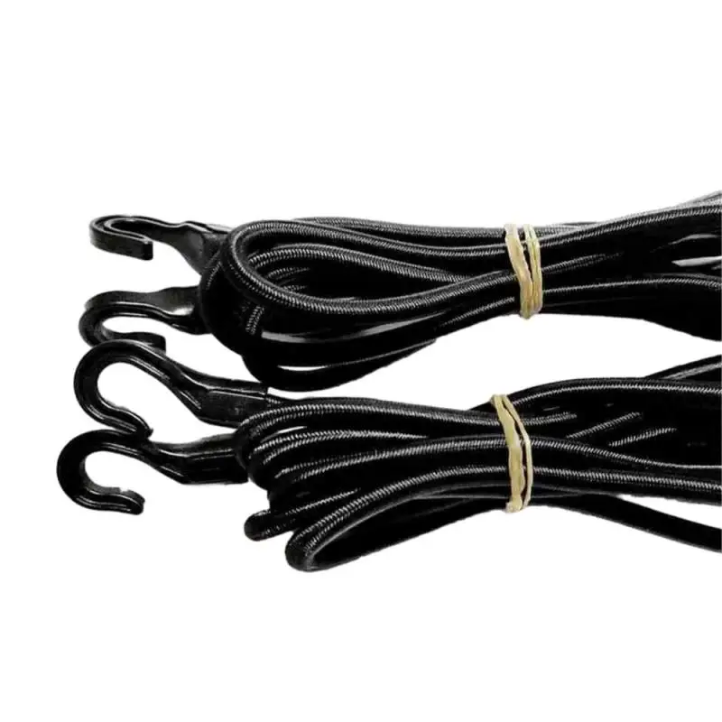 배터리 묶음 긴 오토바이 자동차 트렁크, 자전거 탄성 묶음 로프, 후크 수하물 묶음 로프, 2m