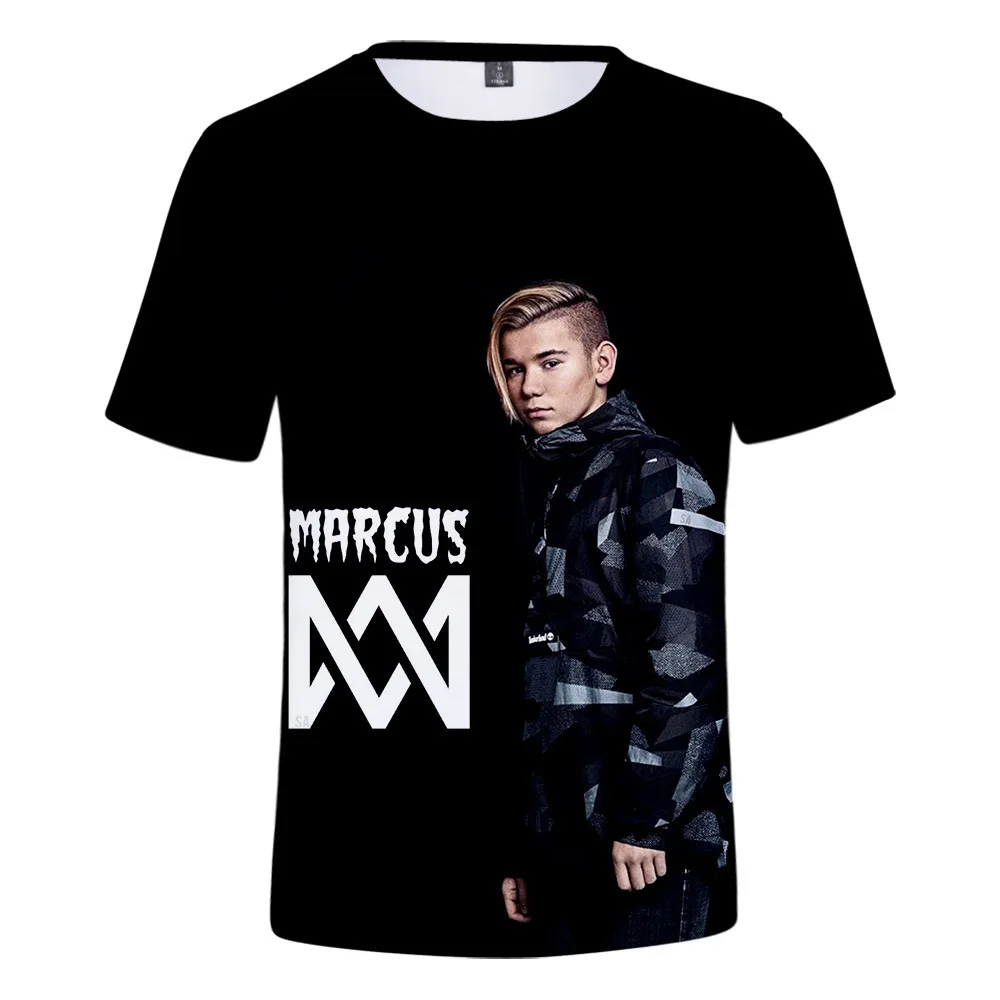 Marcus and Martinus 3D Print T-shirt Men Women Summer Hip Hop Streetwear Fashion Casual Short Sleeve Cool Tshirt Oversized Tops