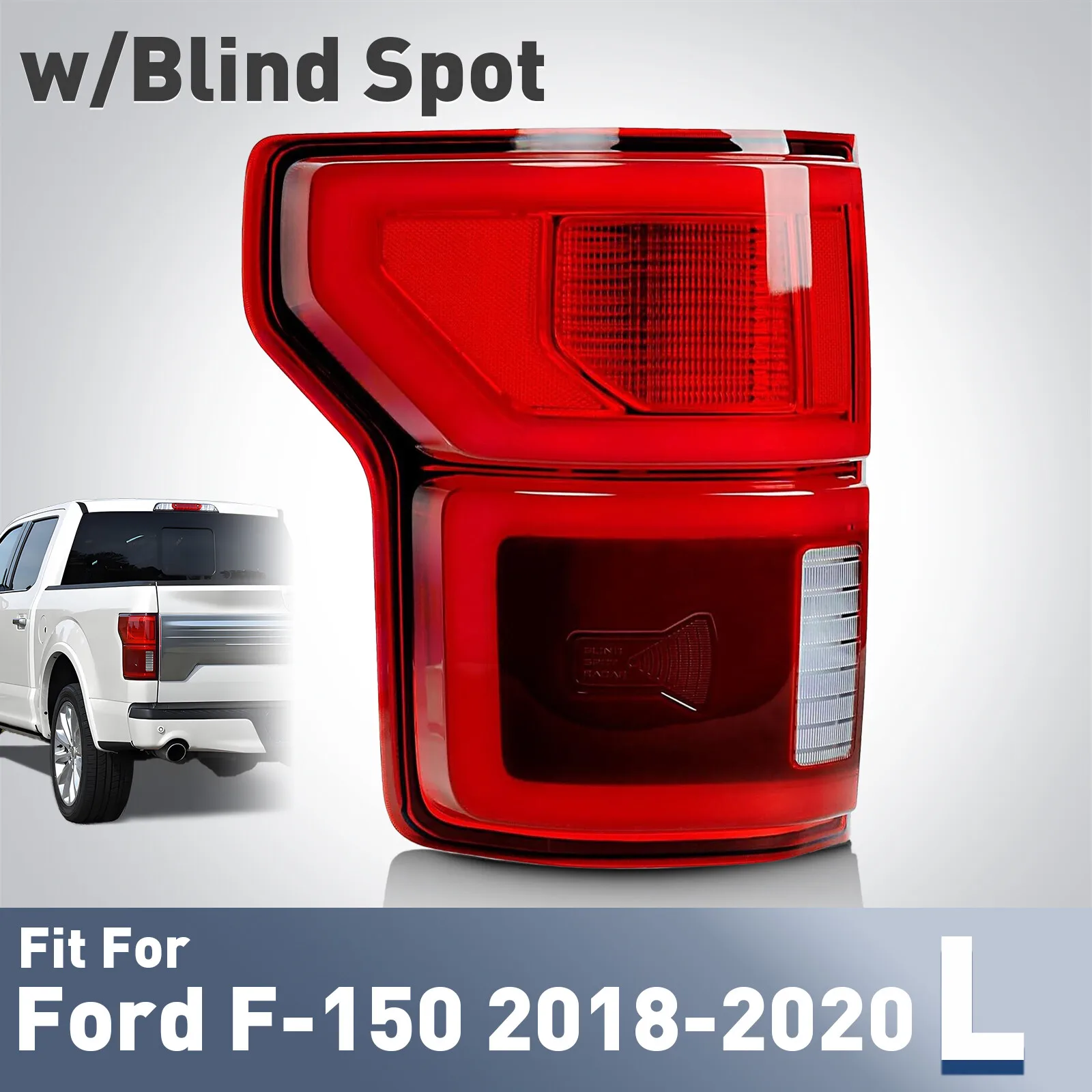 

Для Ford F-150 2018-2020 с BLIS, светодиодный задний фонарь KL3Z13405B, левая сторона водителя