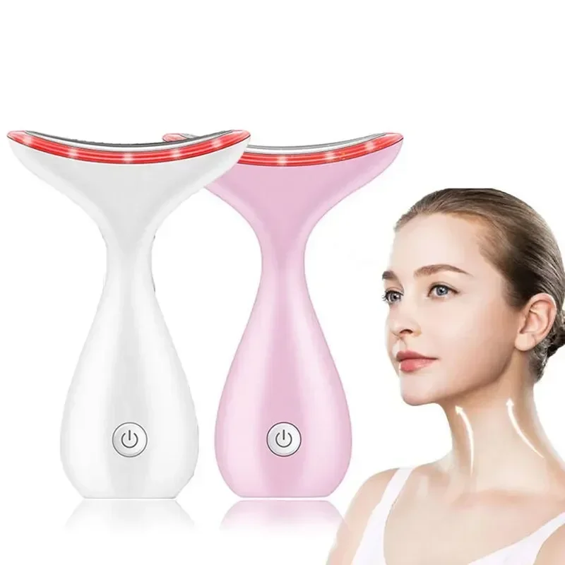 LED Neck Beauty ThIghtening Instrument EMS Microcurrent Lifting Anti -Wrinkle Remove Facial Massage  To Beautify and Rejuvenate