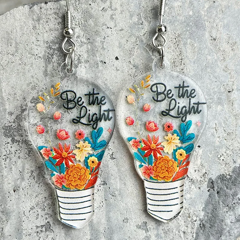 Teachers\' Day Earrings Student Apple Book Pencil Art Teacher Student Earrings Drawing Board Light Bulb Coffee Cup Earrings Gift