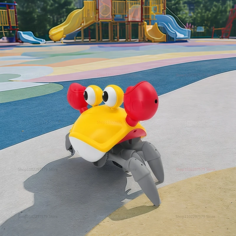 Bambini Induzione Fuga Granchio e Polpo Giocattolo strisciante Animale domestico musicale elettronico Evitamento degli ostacoli Gioco in movimento Giocattolo Gioco per feste