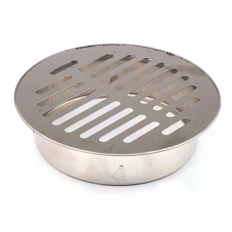 Drain 50/70/110/150MM Stainless Steel Balcony Drainage Roof Round Floor Drain Cover Rain Pipe Cap Drain Pipe Floor Drain Floor