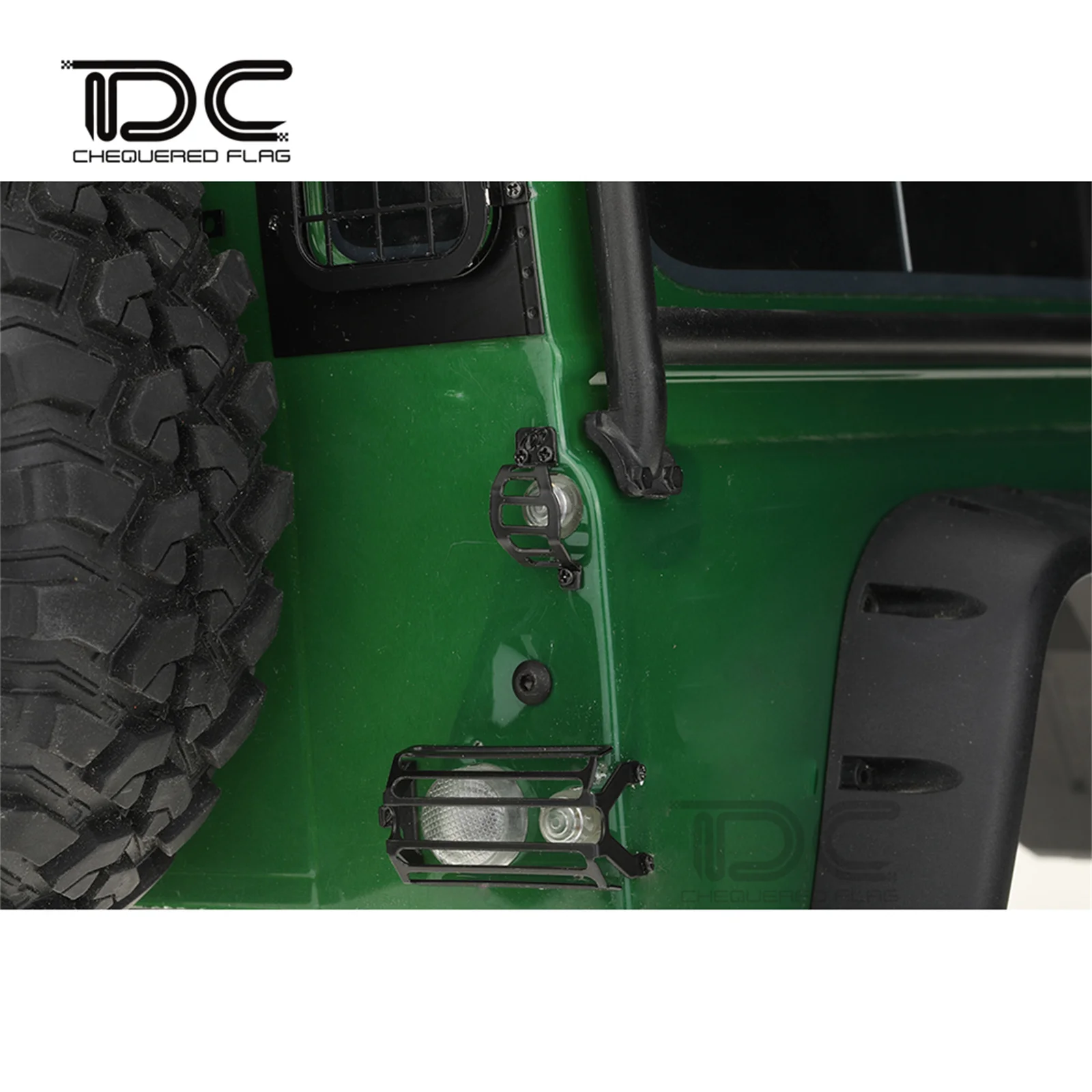 Metal Light Cover Kit 1/10 for Defender D90 D110 Front Rear Protect Lamp Grille Scale RC Crawler Car Upgrade