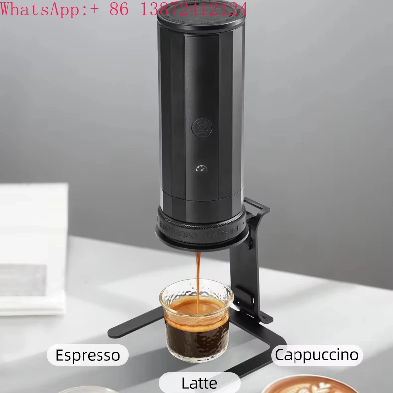 

New Upgrade Portable Multi-Function Espresso Coffee Maker Fast Heating Automatic Machine for Cars RVs Outdoor Battery Plastic